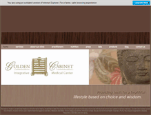 Tablet Screenshot of goldencabinet.com